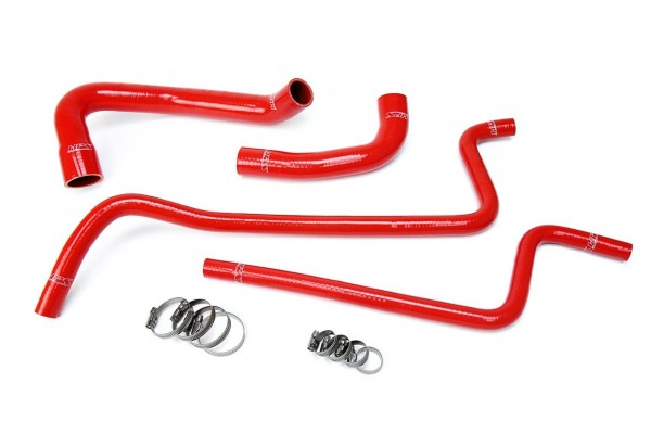 HPS Red Reinforced Silicone Radiator + Heater Hose Kit for Jeep 00-01 Wrangler TJ 4.0L Left Hand Drive