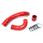 HPS Red Reinforced Silicone Intercooler Hose Kit for Honda 17-18 Civic Type R 2.0L Turbo