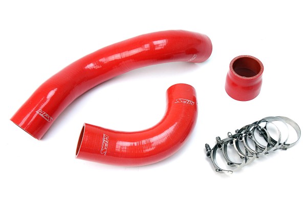 HPS Red Reinforced Silicone Intercooler Hose Kit for Honda 17-18 Civic Type R 2.0L Turbo