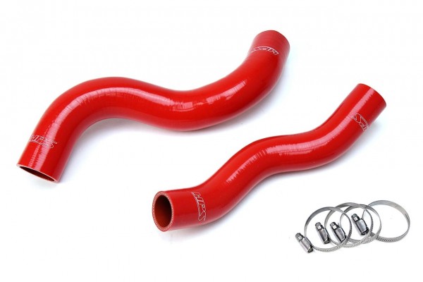 HPS Red Reinforced Silicone Radiator Hose Kit Coolant for Jeep 05-09 Grand Cherokee 4.7L V8 WK1