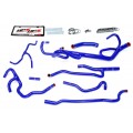 HPS Blue Reinforced Silicone Radiator + Heater Hose Kit Coolant for Chevy 16-17 Camaro SS Coupe 6.2L V8
