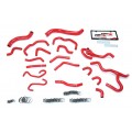 HPS Red Reinforced Silicone Radiator + Heater Hose Kit Coolant for Lexus 17-18 LX570 5.7L V8