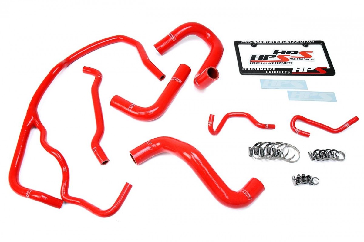 Scion 2016 iM 1.8L HPS Red Silicone Radiator Hose Kit Coolant OEM