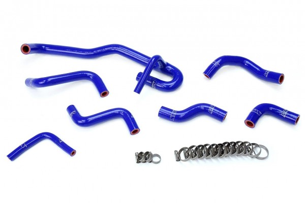 HPS Reinforced Blue Silicone Heater Hose Kit Coolant for Toyota 89-92 4Runner 3.0L V6 with Rear Heater Left Hand Drive