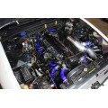 HPS Blue Reinforced Silicone Radiator + Heater Hose Kit Coolant for Nissan 89-94 Skyline GTR R32 RB26DETT Twin Turbo