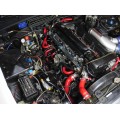 HPS Red Reinforced Silicone Radiator + Heater Hose Kit Coolant for Nissan 89-94 Skyline GTR R32 RB26DETT Twin Turbo