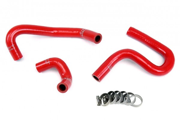 HPS Reinforced Red Silicone Heater Hose Kit Coolant for Toyota 96-02 4Runner 3.4L V6 without rear heater