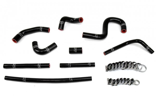 HPS Reinforced Black Silicone Heater Hose Kit Coolant for Toyota 96-02 4Runner 3.4L V6 with rear heater