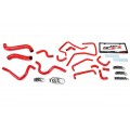 HPS Red Reinforced Silicone Radiator, Heater and Ancillary Hose Kit Coolant for Subaru 2005 Impreza WRX 2.0L Turbo
