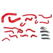 HPS Reinforced Red Silicone Radiator + Heater Hose Kit Coolant for Toyota 89-92 4Runner 3.0L V6 with Rear Heater Left Hand Drive
