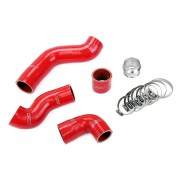HPS Red Reinforced Silicone Intercooler Hose Kit for Volkswagen 00-01 Golf MK4 1.8T Turbo AWP