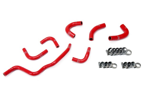 HPS Red Silicone Oil Cooler and Throttle Body Hose Kit for 2006-2009 Honda S2000 2.2L