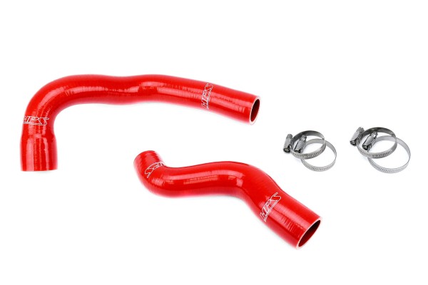 HPS Red Silicone Radiator Hose Kit for 1987-1993 Mercedes-Benz 190E 2.6L (W124)