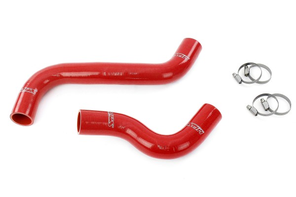 HPS Red Reinforced Silicone Radiator Hose Kit Coolant for Subaru 15-21 WRX 2.0L Turbo