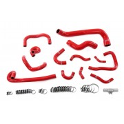 HPS Red Reinforced Silicone Radiator, Heater and Ancillary Hoses Kit Coolant for Nissan 95-98 Skyline GTR R33 RB26DETT Twin Turbo