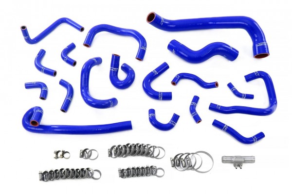 HPS Blue Reinforced Silicone Radiator, Heater, Ancillary Coolant and Breather Hose Kit for Nissan 95-98 Skyline GTR R33 RB26DETT Twin Turbo