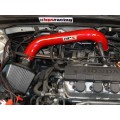 HPS Performance Shortram Air Intake 2001-2005 Honda Civic DX EX LX VI 1.7L, Includes Heat Shield, Red