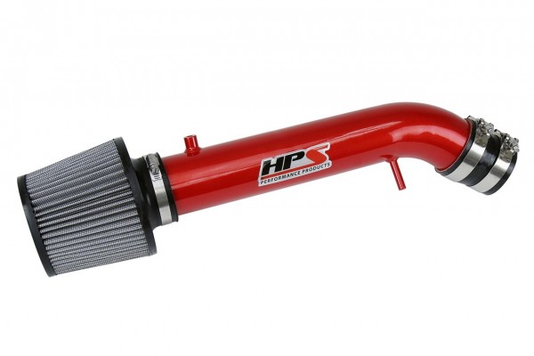 HPS Performance Shortram Air Intake 1992-1995 Honda Civic EG SOHC D Series D15 D16, Includes Heat Shield, Red