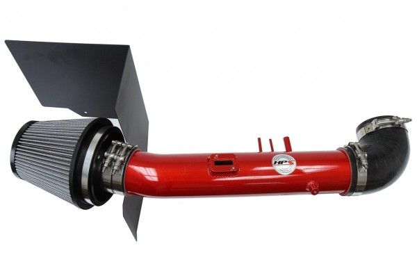 HPS Performance Cold Air Intake Kit 05-07 Toyota Sequoia 4.7L V8, Includes Heat Shield, Red