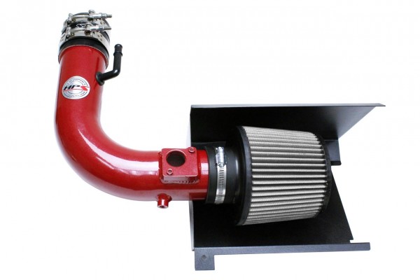HPS Performance Shortram Air Intake 2012-2019 Toyota 86, Includes Heat Shield, Red