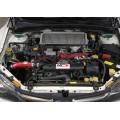 HPS Performance Shortram Air Intake 2008-2014 Subaru WRX STI 2.5L Turbo, Includes Heat Shield, Red