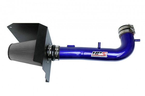 HPS Blue Cold Air Intake Kit with Heat Shield for 14-18 Chevy Silverado 1500 5.3L V8