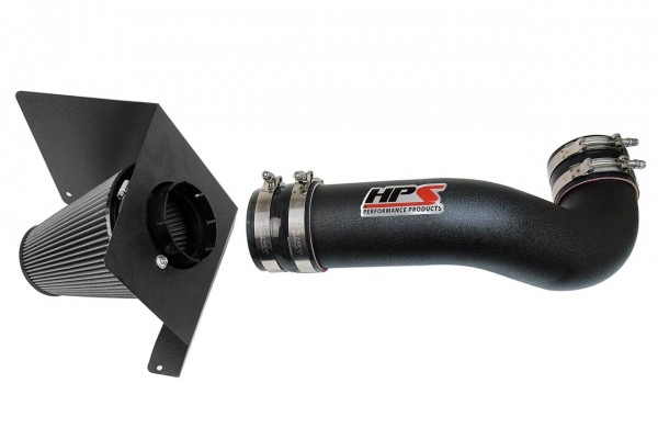 HPS Performance Cold Air Intake Kit 07-08 Chevy Tahoe 4.8L 5.3L V8, Includes Heat Shield, Black