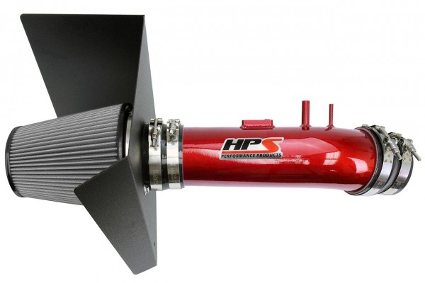 HPS Performance Shortram Air Intake 2012-2019 Toyota Tundra 5.7L V8, Includes Heat Shield, Red
