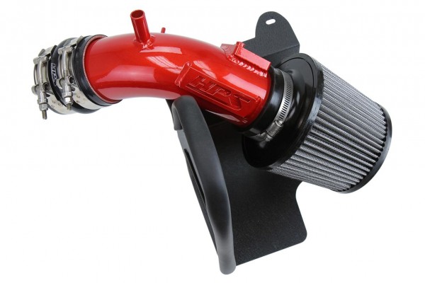 HPS Performance Shortram Air Intake 2018-2019 Toyota Camry 2.5L, Includes Heat Shield, Red