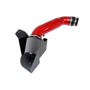 HPS Performance Shortram Air Intake Kit 2012-2015 Audi A6 Quattro 3.0L Supercharged (C7), Includes Heat Shield, Red