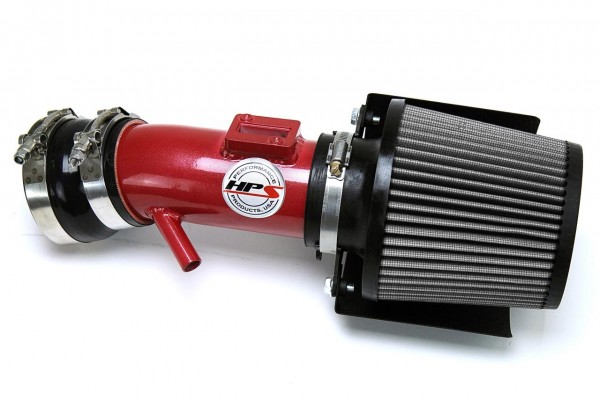 HPS Performance Shortram Air Intake Kit 15-18 Nissan Murano 3.5L V6, Includes Heat Shield, Red