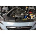 HPS Polish Shortram Air Intake + Heat Shield for 18-21 Subaru XV Crosstrek 2.0L Non Turbo