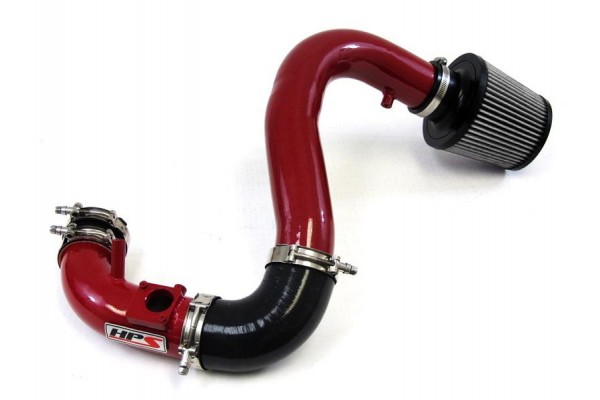 HPS Performance Cold Air Intake Kit 07-13 Mazda Mazdaspeed 3 2.3L Turbo, Converts to Shortram, Red