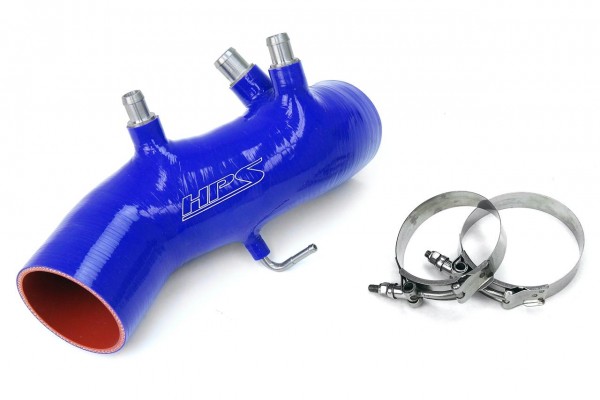 HPS BLUE REINFORCED SILICONE POST MAF AIR INTAKE HOSE KIT FOR TOYOTA 86-92 SUPRA 7MGTE TURBO