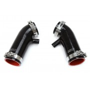 HPS BLACK REINFORCED SILICONE POST MAF AIR INTAKE HOSE KIT FOR INFINITI 08-09 EX35 3.7L