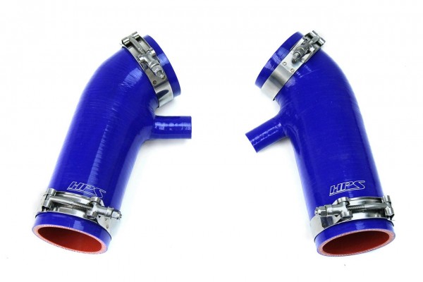 HPS BLUE REINFORCED SILICONE POST MAF AIR INTAKE HOSE KIT FOR INFINITI 08-14 G37 3.7L