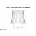 HPS Performance Air Filter 4.5" ID, 9" Element Length, 9-1/2" Overall Length, HPS-4328