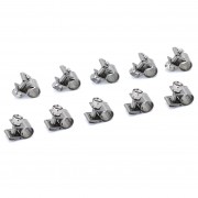 HPS Stainless Steel Fuel Injection Hose Clamps 10pc Pack 1/4" - 5/16" (6mm-8mm)