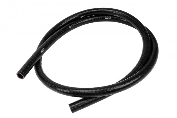 HPS 7/8" (22mm), FKM Lined Oil Resistant High Temperature Reinforced Silicone Hose, Sold per Feet, Black