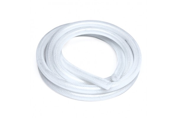 HPS 1/8" ID Clear high temp reinforced silicone heater hose 10 feet roll, Max Working Pressure 85 psi, Max Temperature Rating: 350F, Bend Radius: 1/2"