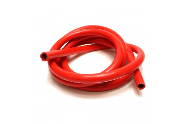HPS 7/8" ID Red high temp reinforced silicone heater hose 10 feet roll, Max Working Pressure 60 psi, Max Temperature Rating: 350F, Bend Radius: 4"