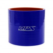 HPS 3-7/8" ID , 3" Long High Temp 4-ply Reinforced Silicone Straight Coupler Hose Blue (98mm ID , 76mm Length)