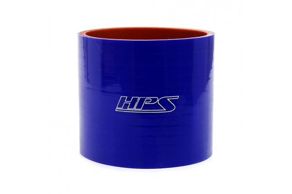 HPS HIGH TEMP 1.75" ID X 4" LONG 4-PLY REINFORCED SILICONE STRAIGHT COUPLER HOSE BLUE (45MM ID X 102MM LENGTH)