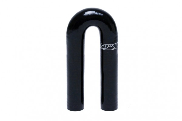 HPS 1" ID High Temp 4-ply Reinforced Silicone 180 Degree U Bend Elbow Coupler Hose Black (25mm ID) HPS 1" ID High Temp 4-ply Reinforced Silicone 180 Degree U Bend Elbow Coupler Hose Black (25mm ID)