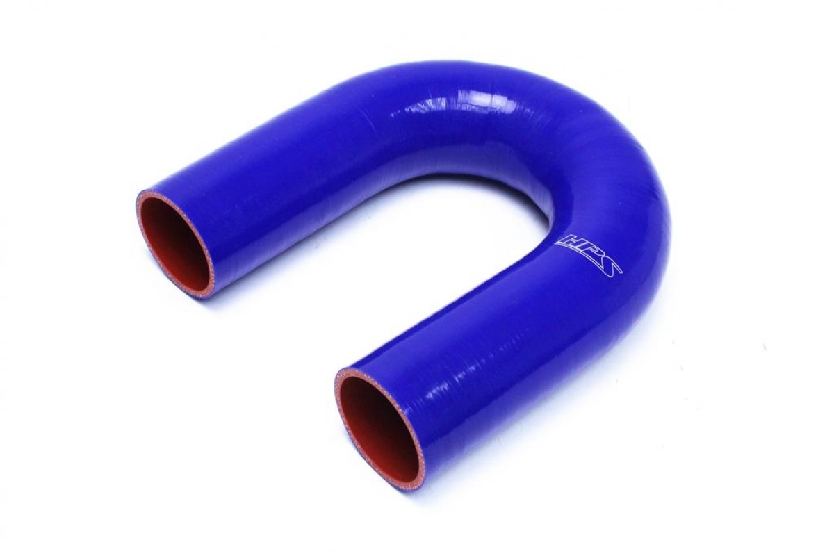 HPS 7/8" 22mm 4-Ply Silicone 180 Degree U Bend Elbow Coupler Tube Hose BLACK