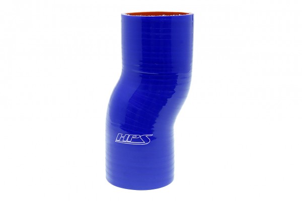 HPS 2" ID , 6" Long High Temp 4-ply Reinforced Silicone Offset Coupler Hose Blue (51mm ID , 152mm Length) HPS 2" ID , 6" Long High Temp 4-ply Reinforced Silicone Offset Coupler Hose Blue (51mm ID , 152mm Length)