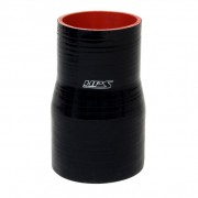 HPS HIGH TEMP 3" > 4" ID X 6" LONG 4-PLY REINFORCED SILICONE REDUCER COUPLER HOSE BLACK (76MM > 102MM ID X 152MM LENGTH)
