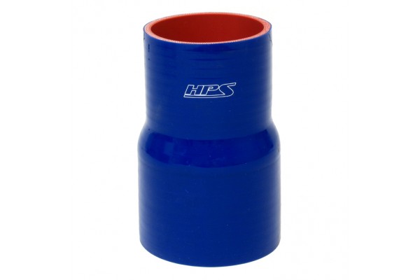 HPS 3" - 4-1/2" ID , 4" Length, Silicone Reducer Coupler Hose, High Temp 4-Ply Reinforced, Blue (76mm - 114mm ID , 102mm Long)