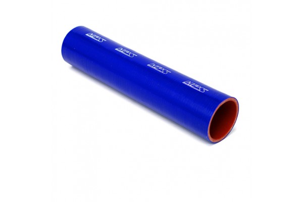 HPS HIGH TEMP 3" ID X 1 FOOT LONG 4-PLY REINFORCED SILICONE COUPLER TUBE HOSE BLUE (76MM ID)