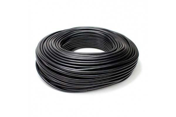HPS 1/8" (3MM) ID BLACK HIGH TEMP SILICONE VACUUM HOSE W/ 1.5MM WALL THICKNESS - 100 FEET PACK